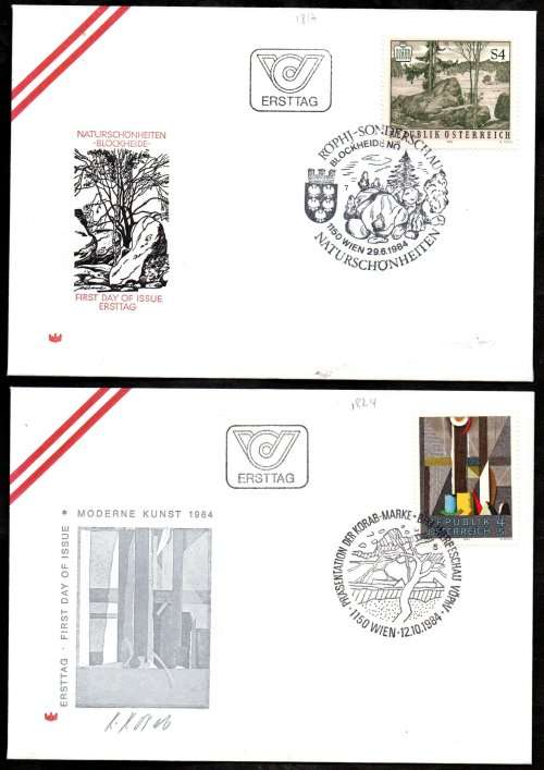 AUSTRIA 1980`s SELECTION OF (X20) FIRST DAY COVERS. AS PER (X10) SCANS. GREAT LOT.