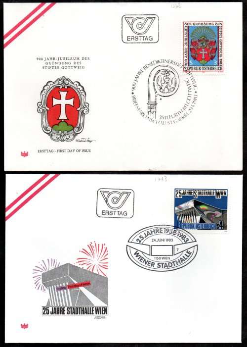AUSTRIA 1980`s SELECTION OF (X20) FIRST DAY COVERS. AS PER (X10) SCANS. GREAT LOT.