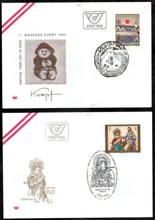 AUSTRIA 1980`s SELECTION OF (X20) FIRST DAY COVERS. AS PER (X10) SCANS. GREAT LOT.