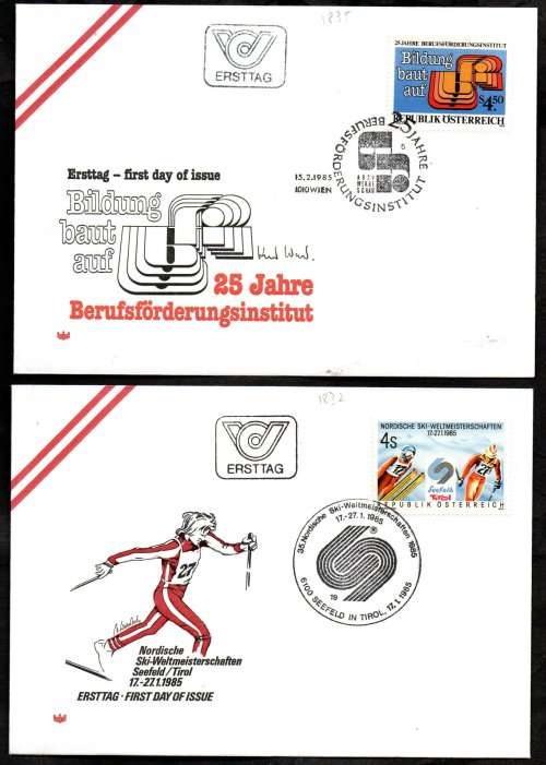 AUSTRIA 1980`s SELECTION OF (X20) FIRST DAY COVERS. AS PER (X10) SCANS. GREAT LOT.