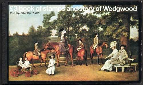 GB 1980 THE STORY OF WEDGEWOOD MINT BOOKLET. SGDX2. AS PER SCAN. CV GBP 8.