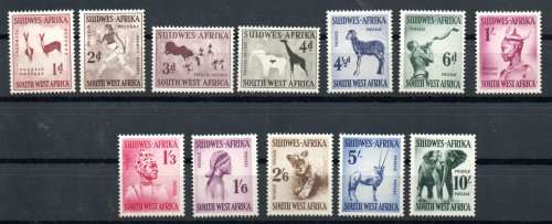 SWA 1954 DEF ISSUE UMM SET OF (X12). CC182/93. CV R1500. AS PER SCANS. GREAT SET.
