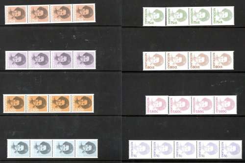 NETHERLANDS BULK CLEARANCE OF STAMPS, MSHEETS, BOOKLETS (MINT/CTO), COIL STRIPS ETC. AS PER SCANS.