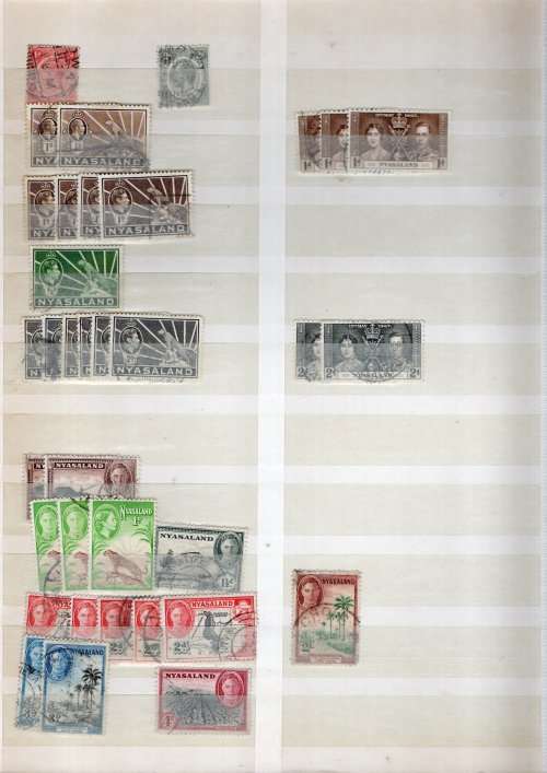 LIGHTHOUSE ALBUM 2ND HAND WITH MOZAMBIQUE, RHODESIA ETC STAMPS. AS PER SCANS. NB: PLEASE READ BELOW!