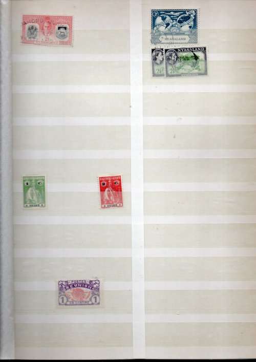 LIGHTHOUSE ALBUM 2ND HAND WITH MOZAMBIQUE, RHODESIA ETC STAMPS. AS PER SCANS. NB: PLEASE READ BELOW!