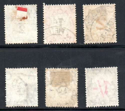TRANSVAAL 1907 POSTAGE DUES USED SET OF (X7). SACC1-7. AS PER SCANS. CV R2155.