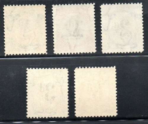 SWA 1931 POSTAGE DUE LMM SET OF (X5) SINGLES. CC46-50. AS PER SCANS. CV R425. LOVELY SET.