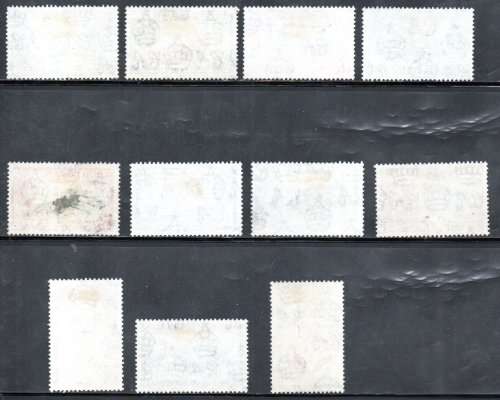 BRITISH HONDURAS 1953-62 QEII USED SHORT SET OF (X11) (NO $2). SG179/90. CV GBP 25+. AS PER SCANS