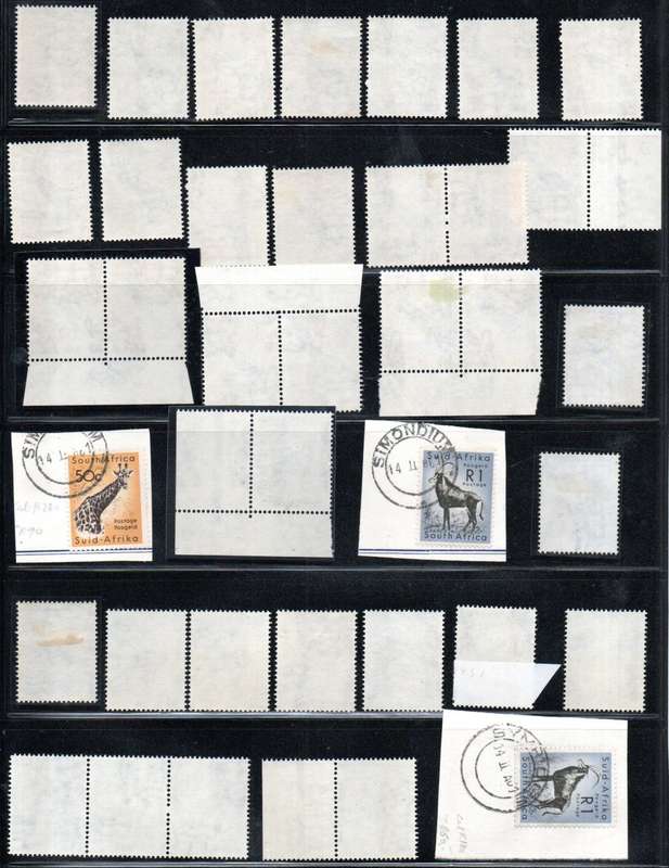 UNION LOT OF ANIMAL DEF 50c + R1 SINGLES, PAIRS ETC UMM,MM,USED. CC195/6 HUGE CV! AS PER SCANS. READ