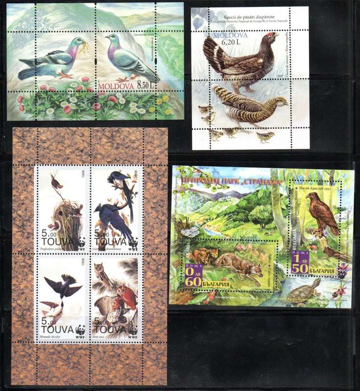 WORLD SELECTION OF (X9) UMM BIRD THEMATIC MINI SHEETS/SHEETLETS ETC. AS PER SCANS. LOVELY LOT.