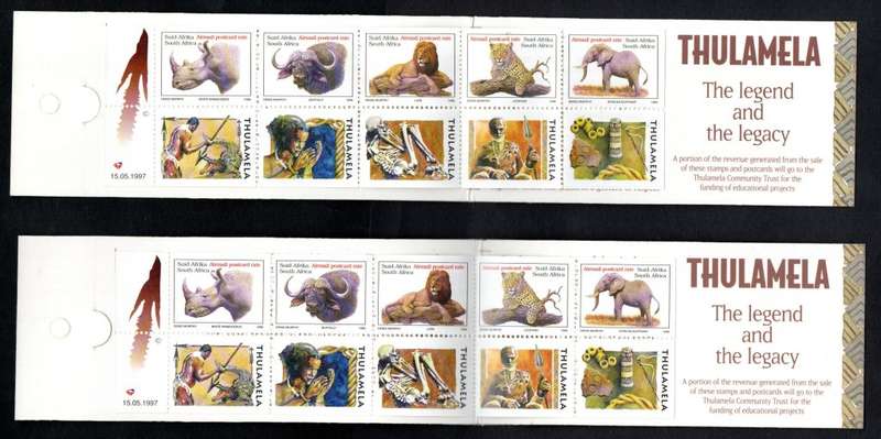 RSA 1997 THULAMELA BOOKLET NO 29 (X2) MINT AND COMPLETE. AS PER SCANS. CV R400. NICE ITEMS.