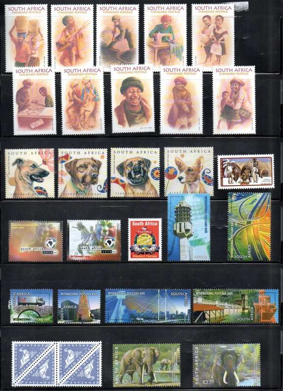 RSA LOT OF UMM SINGLES, ODD BLK ETC. AS PER (X6) SCANS. NICE LOT. GOOD FACE/CV.