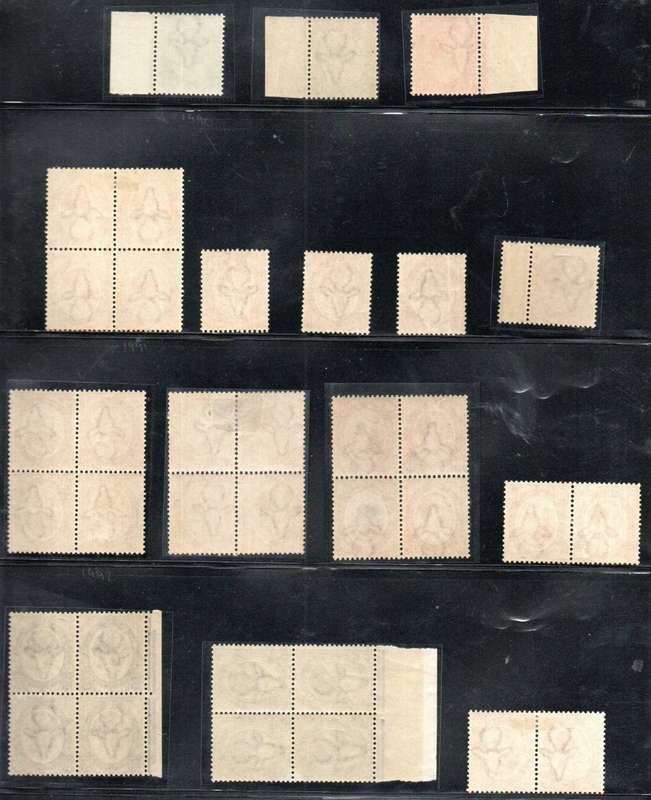 UNION 1913 CLEARANCE OF KING`S HEAD MINT SINGLES, BLKS ETC. AS PER SCANS.