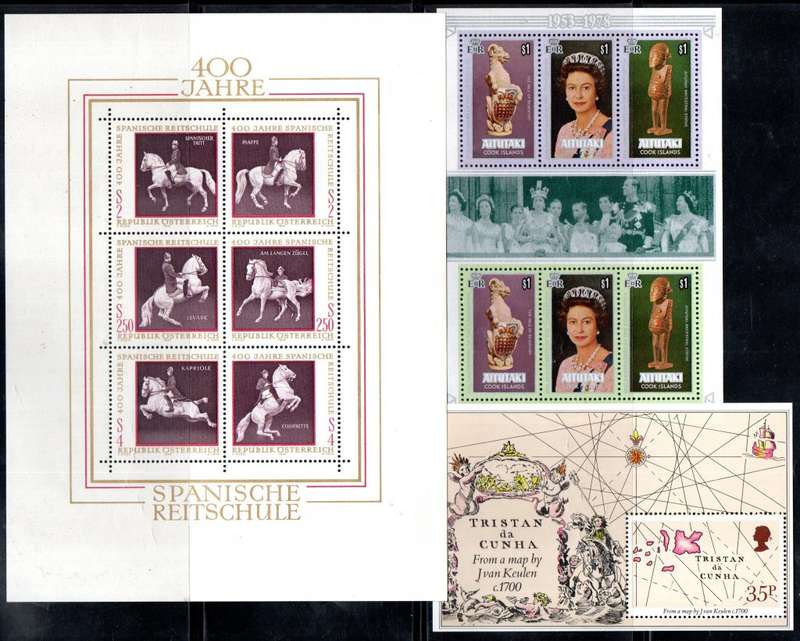 WORLD CLEARANCE LOT OF (X30+) UMM MINI SHEETS ETC. AS PER (X8) SCANS! GOOD VALUE. NICE THEMATIC MIX