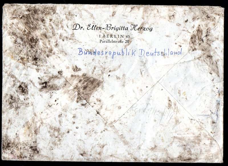 GERMANY 1974 LUFTHANSA CRASH COVER GERMANY-RHODESIA RECOVERED IN NAIROBI `SPECIAL CACHET APPLIED`.