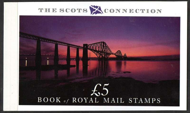 GB 1989 `THE SCOTS CONNECTION` PRESTIGE 5 POUND BOOKLET MINT. SGDX10. CV GBP 24.
