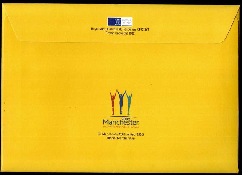 GB 2002 COMMONWEALTH GAMES PHILATELIC NUMISMATIC/COIN COVER. (X4) TWO POUND COINS. NICE ITEM.