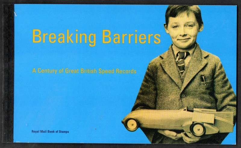 GB 1998 `Breaking barriers` British speed record holders mint booklet. Sg dx21. Lovely.