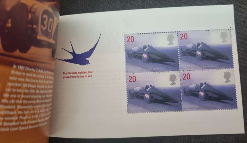 GB 1998 `Breaking barriers` British speed record holders mint booklet. Sg dx21. Lovely.