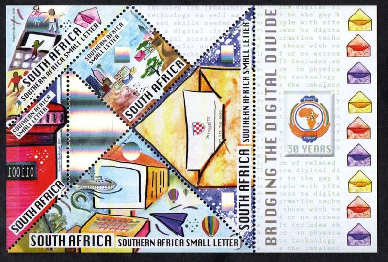 RSA 2010 DIGITAL DIVIDE (X5) UMM DUPLICATED SHEETLETS OF (X5) UMM. CC1992. TOTAL CV R850.