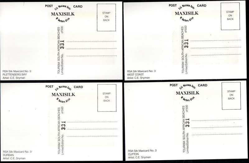 SOUTHERN AFRICA SELECTION OF MAXISILK CARDS IN SETS. AS PER SCANS. GREAT LOT.