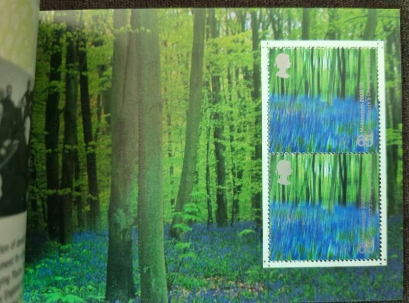GB 2000 `A TREASURY OF TREES` MINT AND COMPLETE 7 POUND BOOKLET. SG DX26. CV GBP 40.