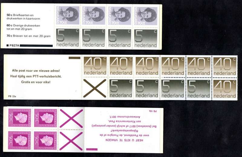NETHERLANDS SELECTION OF (X16) MINT AND COMPLETE BOOKLETS. AS PER SCANS. GREAT LOT.