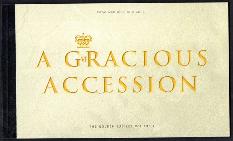 GB 2002 `A GRACIOUS ACCESSION` GOLDEN JUBILEE OF QEII MINT/COMPLETE BOOKLET. SGDX28. CV GBP 45.