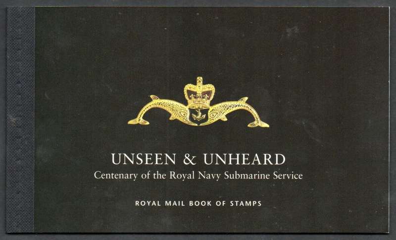 GB 2001 CENTENARY OF ROYAL NAVY SUBMARINE SERVICE MINT/COMPLETE BOOKLET. SGDX27. CV GBP 40. LOVELY.