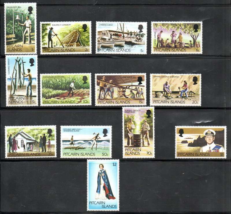 PITCAIRN ISLANDS 1977 VIEWS UMM SET OF (X13) VALUES. AS PER SCANS. SG174/84. NICE SET.