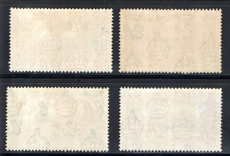ANTIGUA 1935 KGV SILVER JUBILEE M/MINT SET OF (X4) SINGLES. AS PER SCANS. SG91/94. CV GBP 19.