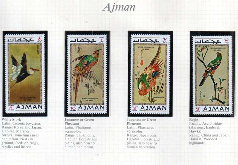 WORLD SELECTION OF BIRDS UMM SINGLES. NOT ALL COMPLETE SETS. AS PER (X30) SCANS. NICE LOT. READ