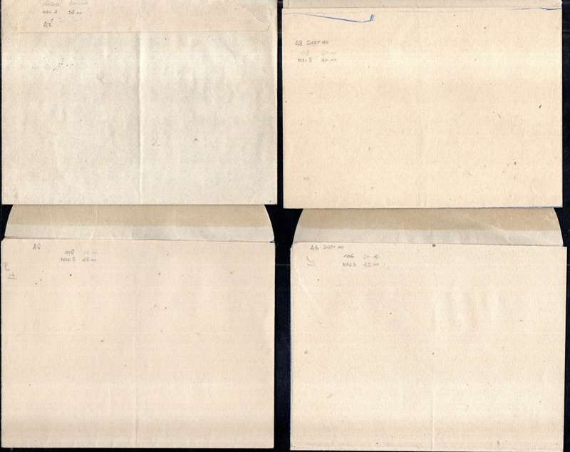 UNION 1940s SELECTION OF (X3) UNUSED ACTIVE SERVICE LETTER CARDS + (X1) USED/CENSORED. AS PER SCANS.
