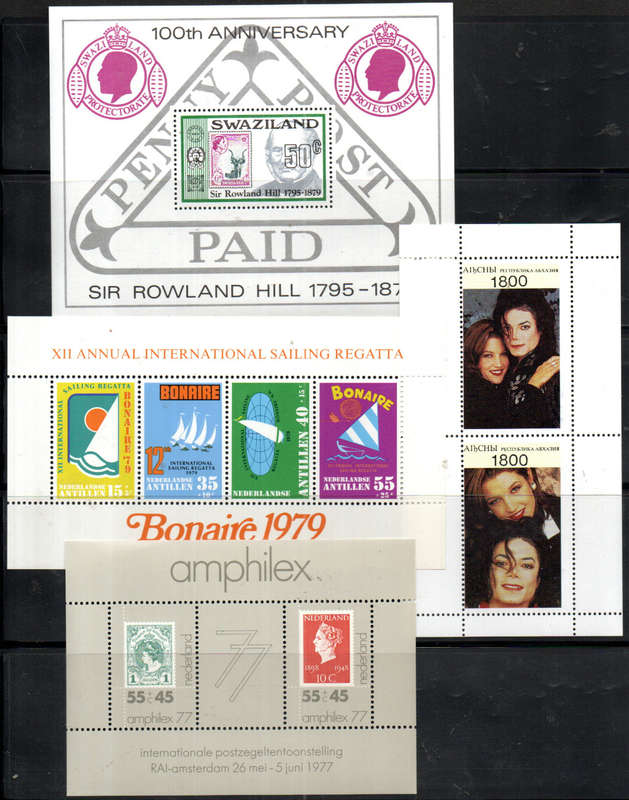 WORLD CLEARANCE LOT OF (X40+) UMM MINI SHEETS ETC. AS PER (X10) SCANS! GOOD VALUE. NICE THEMATIC MIX