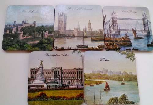 Coasters Of Different Places In London