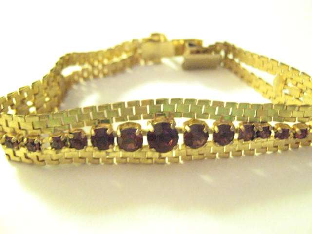 *****BEAUTIFUL VINTAGE AMETHYST BRACELET*****