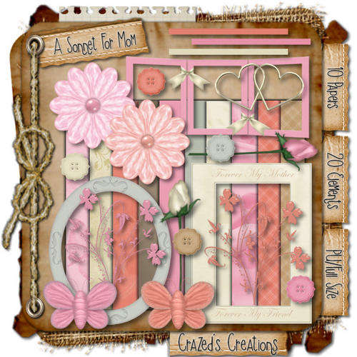 *HOT ITEM* Scrapbooking Kit on CD:Papers,Embellishments,Printables- A great collection! FREE POST