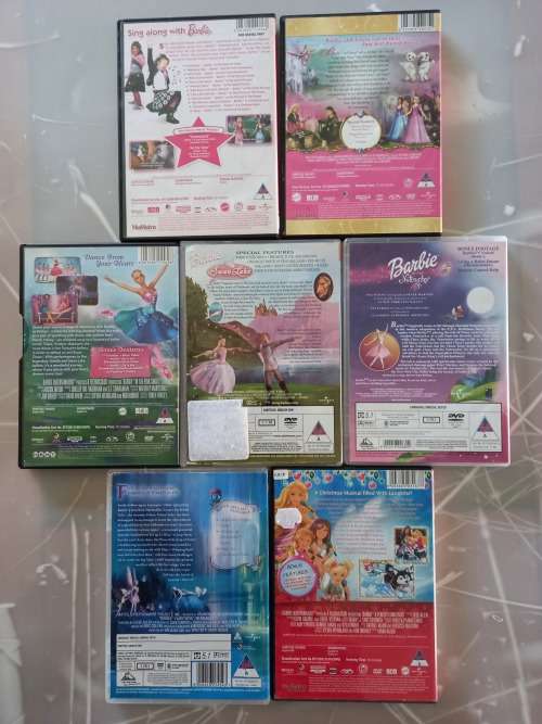 7 Barbie Dvds