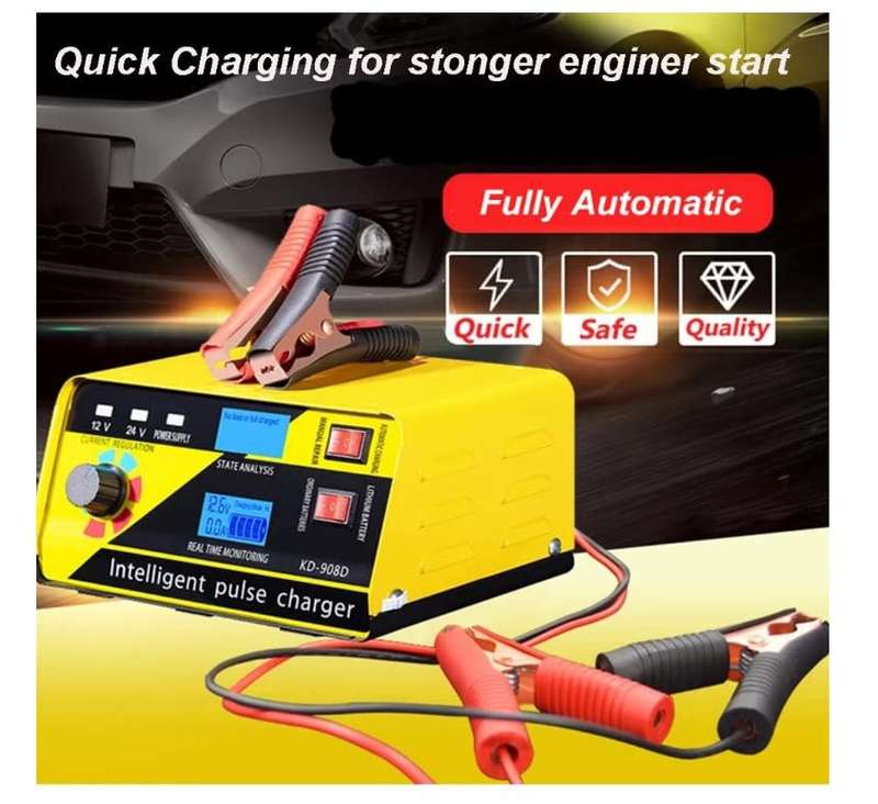 Smart Trickle Charger Maintainer Deep Cycle Battery Repair Charger 12V 24V