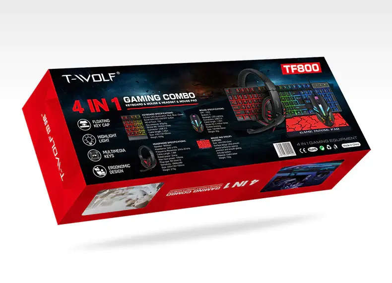 T-Wolf 4-IN-1 Gaming Combo TF 400