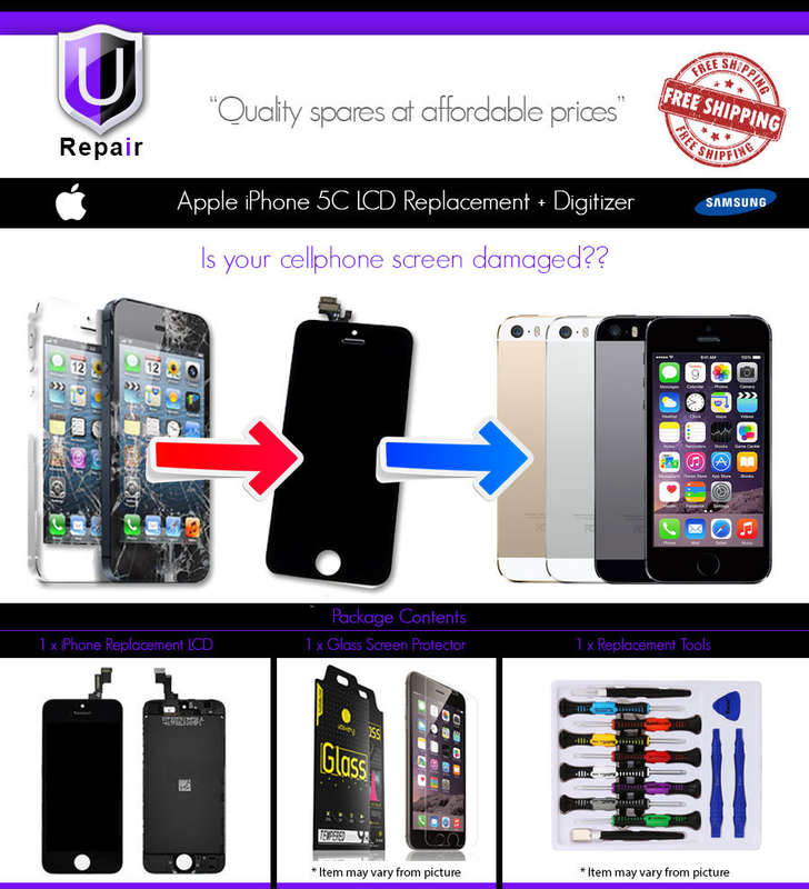 Apple iPhone 5g LCD Replacement - BLACK - FREE SHIPPING - FREE TOOLS