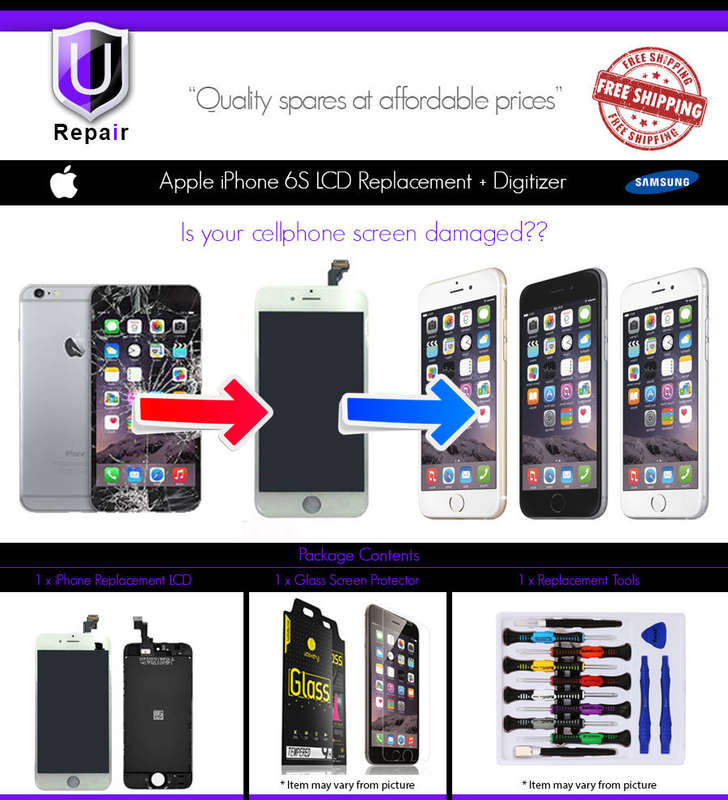 Apple iPhone 6s LCD Replacement - WHITE - FREE SHIPPING - FREE TOOLS