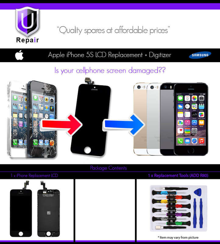 Apple iPhone 5S LCD Screen + Digitizer (Black)