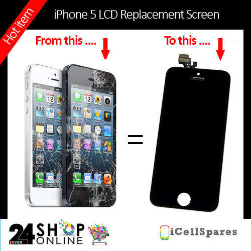 iPhone 5 LCD Screen Replacement (Black)
