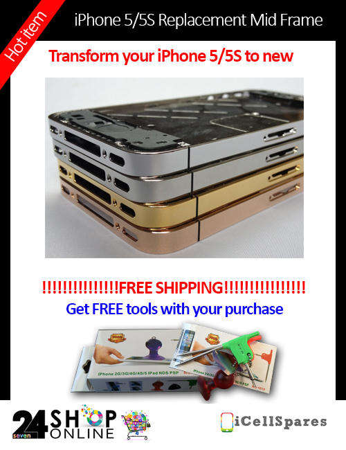 iPhone 5S Replacement Midframe - FREE SHIPPING - FREE TOOLS