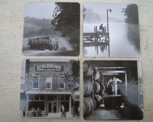 4 Jack Daniels Whiskey Coasters