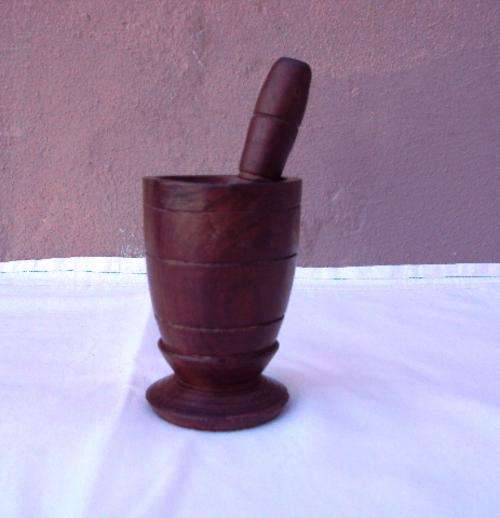 Wooden Pestle & Mortar