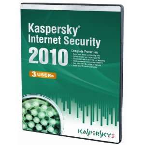 Kaspersky Internet Security 3 User, 1 Year License, 2010 (PC CD)