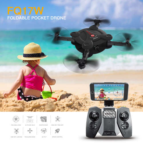 FQ17w rc helicopter mini drone with camera
