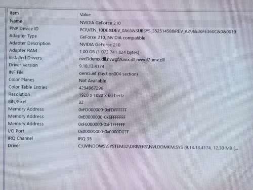 Nvidia Geforce 210